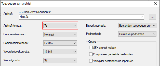 7-Zip Archief formaat