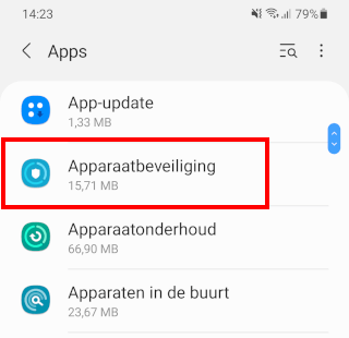 Apparaatbeveiliging