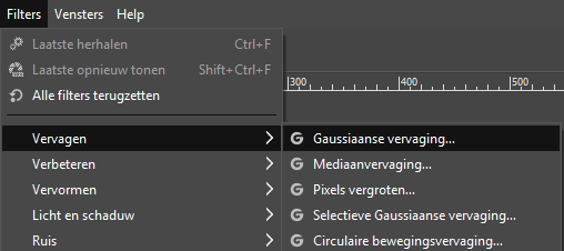 Maak een deel van een foto wazig met GIMP