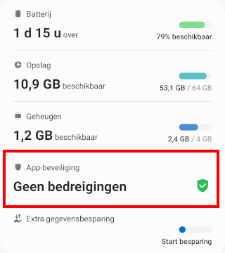 Samsung App-beveiliging