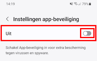 Samsung app-beveiliging uitschakelen