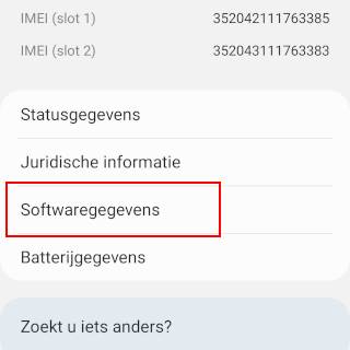 Softwaregegevens