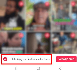 TikTok kijkgeschiedenis wissen