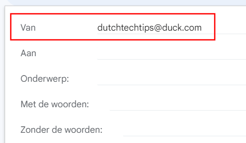 Typ het e-mailadres dat je wilt blokkeren