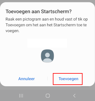 WhatsApp chat toevoegen aan startscherm