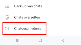 WhatsApp Chatgeschiedenis