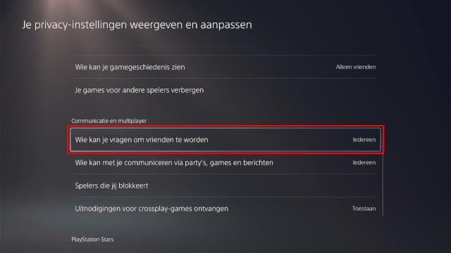 Wie kan je vragen om vrienden te worden op de PS5