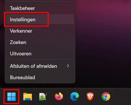 Windows 11 instellingen openen