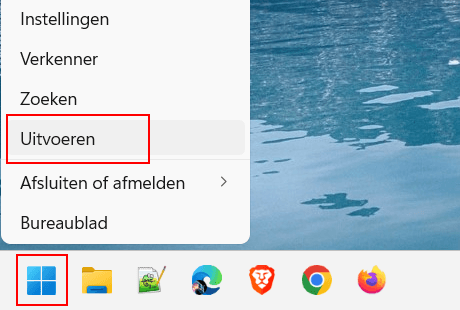 Windows Uitvoeren venster openen