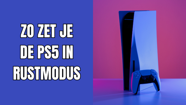 PS5 in rustmodus zetten (stap voor stap)